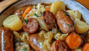 Stufato di salsiccia e verdure